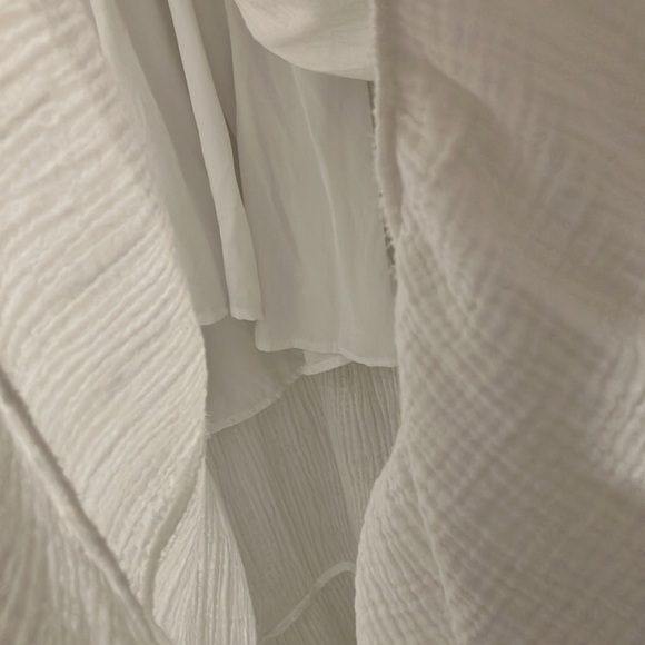 Knox Rose 100% Cotton Long White Layered Dress Size S - Picture 3 of 6